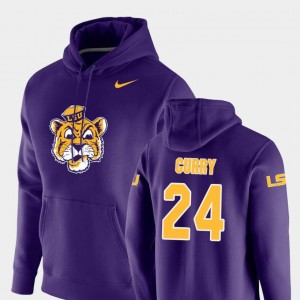 Vault Logo Club Men Purple Chris Curry Tigers Hoodie #24 Nike Pullover