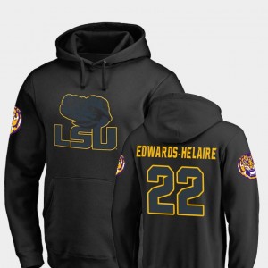 Black College Football Clyde Edwards-Helaire LSU Hoodie #22 Big & Tall Taylor For Men