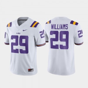 For Men White Greedy Williams LSU Jersey #29 Game Football Nike