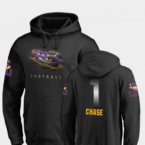 #1 Ja'Marr Chase LSU Hoodie Men's Fanatics Branded Football Black Midnight Mascot