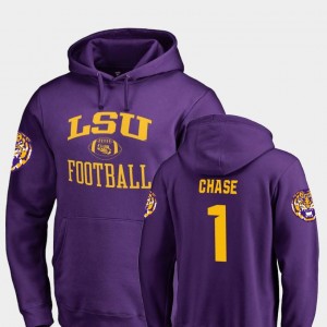 #1 Ja'Marr Chase LSU Hoodie Purple Neutral Zone Fanatics Branded College Football For Men's