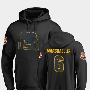Terrace Marshall Jr. LSU Hoodie College Football #6 Black Big & Tall Taylor Men's