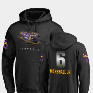 Fanatics Branded Football #6 Midnight Mascot Men Terrace Marshall Jr. LSU Tigers Hoodie Black