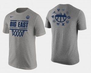 2018 Big East All Team March Madness T-Shirt Basketball Conference Tournament For Men's Heather Gray