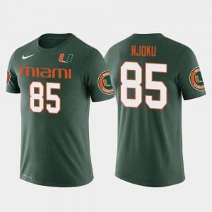 #85 For Men's Cleveland Browns Football Future Stars Green David Njoku Hurricanes T-Shirt