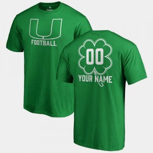 Miami Customized T-Shirts Kelly Green St. Patrick's Day For Men #00 Fanatics Big & Tall Dubliner