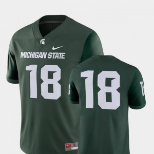 Men Michigan State Spartans Jersey 2018 Game Nike College Football #18 Green