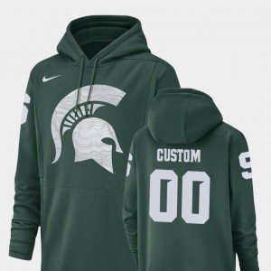 Champ Drive Nike Football Performance #00 Michigan State Customized Hoodie For Men's Green