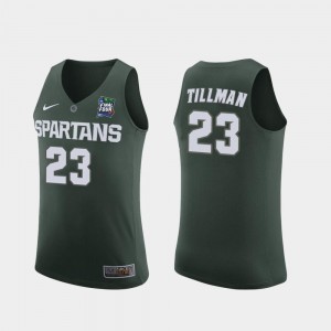 2019 Final-Four Replica Green #23 Men's Xavier Tillman Michigan State Spartans Jersey