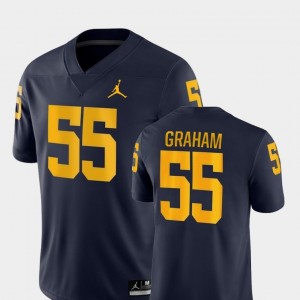 Navy Game Men's College Football Jordan Brand #55 Brandon Graham Michigan Jersey