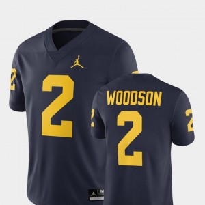 Men Navy Charles Woodson Michigan Jersey #2 2018 Jordan Brand Alumni Football Game