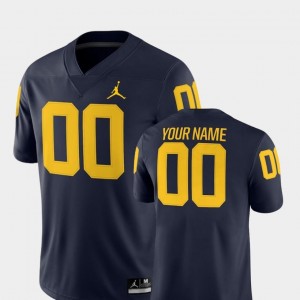 For Men Navy 2018 Game Jordan Brand College Football #00 Wolverines Customized Jersey