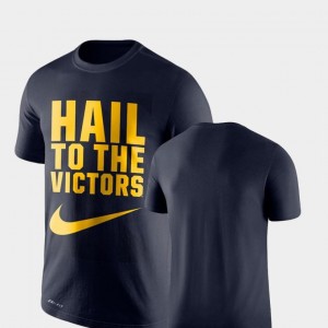 Legend Franchise Wolverines T-Shirt Men's Navy Performance Nike