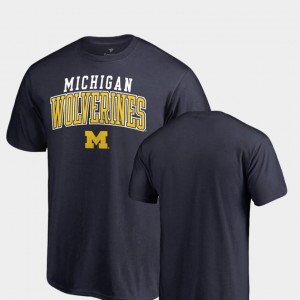 Square Up Navy Fanatics Branded Michigan Wolverines T-Shirt Men