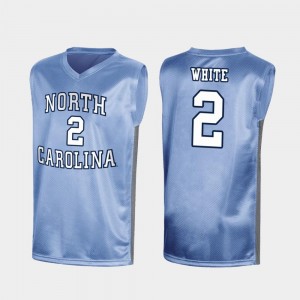 March Madness Men's #2 Special College Basketball Royal Coby White University of North Carolina Jersey