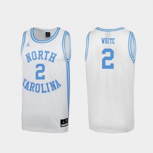 White #2 Men's Coby White North Carolina Tar Heels Jersey March Madness Special College Basketball