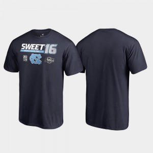 Tar Heels T-Shirt For Men Navy Sweet 16 Backdoor March Madness 2019 NCAA Basketball Tournament