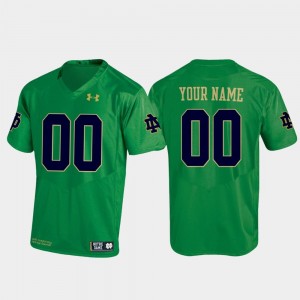 Kelly Green Notre Dame Customized Jersey For Men's Football Under Armour #00 Replica