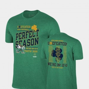 2018 College Football Playoff Bound Green UND T-Shirt Perfect Season Original Retro Brand For Men's