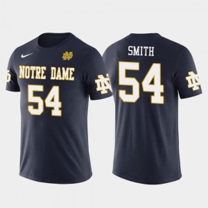Dallas Cowboys Football Men Navy Future Stars #54 Jaylon Smith Fighting Irish T-Shirt