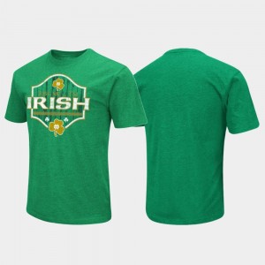 Kelly Green Notre Dame T-Shirt Colosseum Kiss Me For Men's St. Patrick's Day