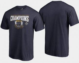 Mens University of Notre Dame T-Shirt Women's Basketball Big & Tall 2018 National Champions Rebound Navy