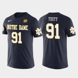 Pittsburgh Steelers Football For Men #91 Future Stars Stephon Tuitt Irish T-Shirt Navy