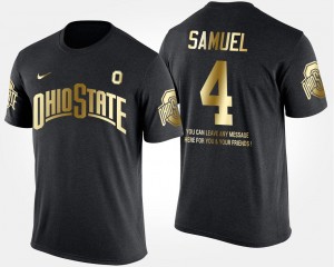 Gold Limited Short Sleeve With Message Curtis Samuel OSU Buckeyes T-Shirt Mens Black #4