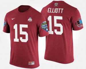 #15 Big Ten Conference Cotton Bowl Scarlet Ezekiel Elliott Ohio State T-Shirt Bowl Game Men's