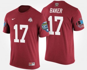 Scarlet Bowl Game Big Ten Conference Cotton Bowl #17 Jerome Baker Ohio State T-Shirt Men