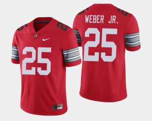 For Men #25 Mike Weber Ohio State Jersey Scarlet 2018 Spring Game Limited