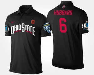 Men Bowl Game #6 Black Big Ten Conference Cotton Bowl Name and Number Sam Hubbard Ohio State Polo