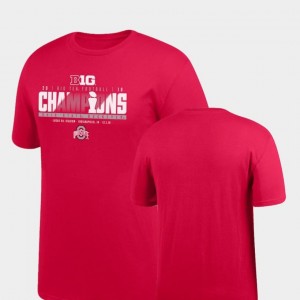 Men's 2018 Big Ten Football Champions Ohio State T-Shirt Locker Room Big & Tall Scarlet