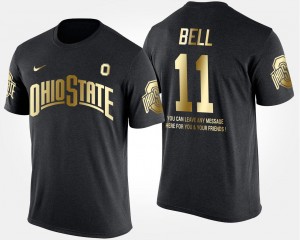 Black Vonn Bell OSU T-Shirt Short Sleeve With Message #11 Gold Limited Men's