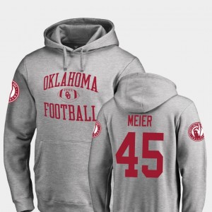 Fanatics Branded College Football For Men's Ash Neutral Zone #45 Carson Meier Oklahoma Hoodie