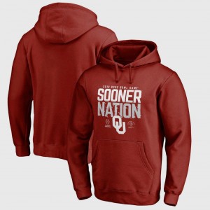 Bowl Game College Football Playoff 2018 Rose Bowl Bound Delay Oklahoma Hoodie Crimson For Men's