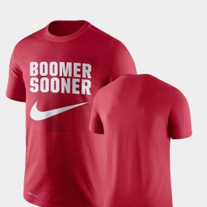 Performance Nike Sooners T-Shirt Legend Franchise Crimson Mens