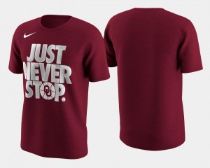 OU T-Shirt Crimson Basketball Tournament Just Never Stop For Men's March Madness Selection Sunday