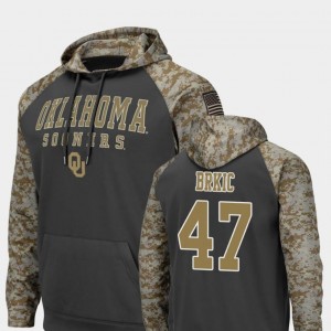 #47 Men United We Stand Colosseum Football Gabe Brkic Oklahoma Sooners Hoodie Charcoal