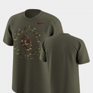 Mens Olive Legend Camo Oklahoma T-Shirt Nike