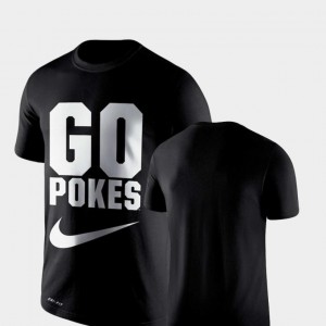 For Men Oklahoma State University T-Shirt Performance Nike Legend Franchise Black