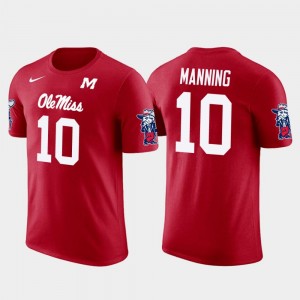Men's New York Giants Football Future Stars #10 Red Eli Manning Ole Miss T-Shirt