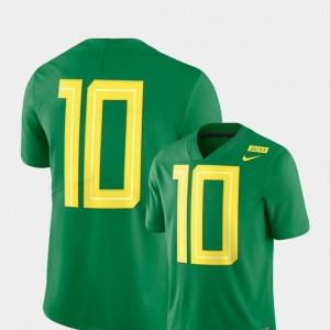Football Limited Nike Men Apple Green 2018 Mighty Oregon #10 University of Oregon Jersey