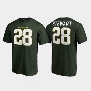 Green For Men College Legends Name & Number #28 Jonathan Stewart Oregon Ducks T-Shirt