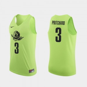 Authentic Payton Pritchard UO Jersey Apple Green #3 College Basketball Men's