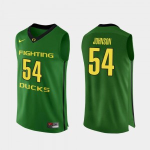 Will Johnson Ducks Jersey College Basketball For Men Authentic Apple Green #54