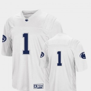 Mens White Colosseum Authentic Penn State Jersey College Football #1