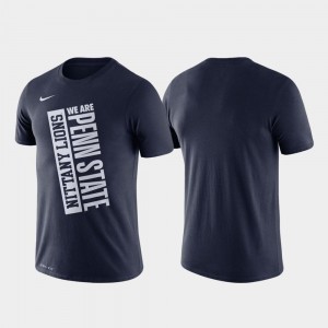 Penn State Nittany Lions T-Shirt Navy Just Do It For Men's Nike Basketball Performance