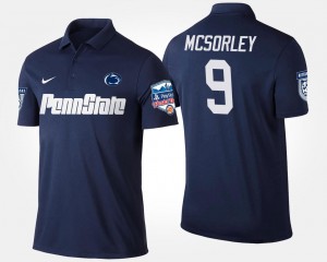 Navy Trace McSorley Nittany Lions Polo Fiesta Bowl Name and Number Bowl Game #9 Mens