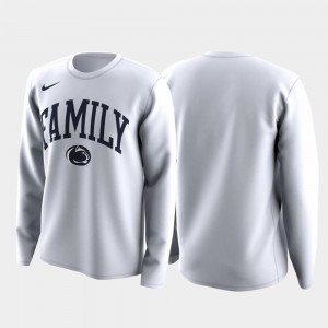 Mens Nittany Lions T-Shirt March Madness Legend Basketball Long Sleeve Family on Court White